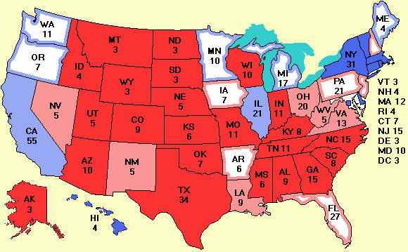 electoral college map