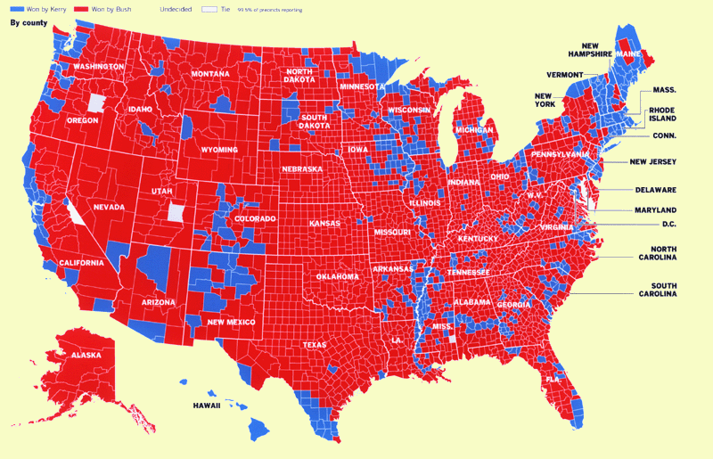 counties 2004