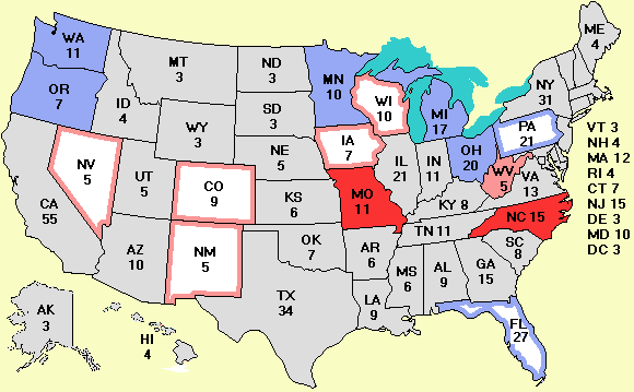 electoral college map