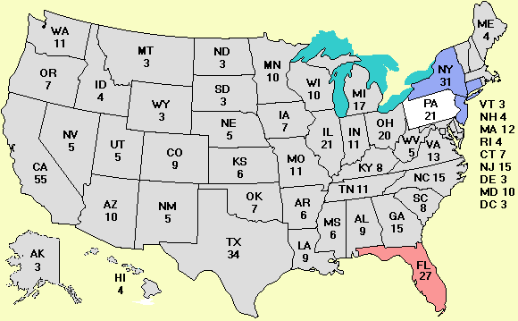 electoral college map