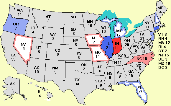 electoral college map