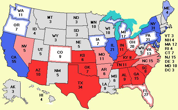 electoral college map