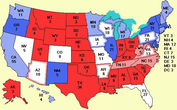 electoral college map