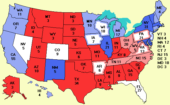 electoral college map