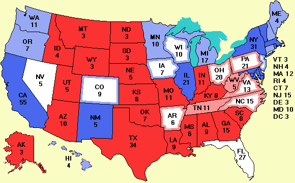 electoral college map