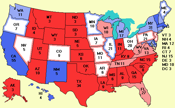 electoral college map