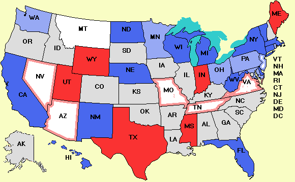 Senate map