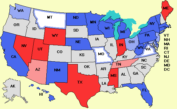 Senate map