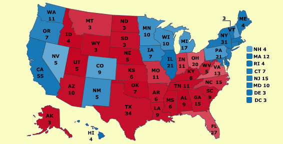 Intrade map