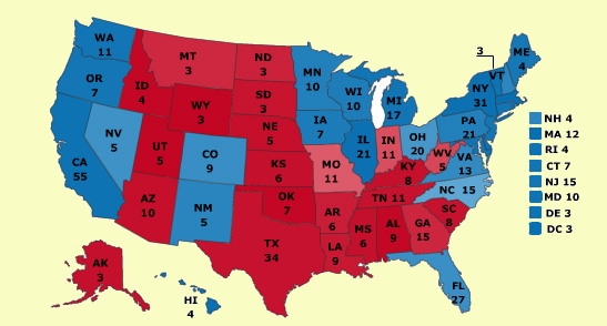 Intrade map