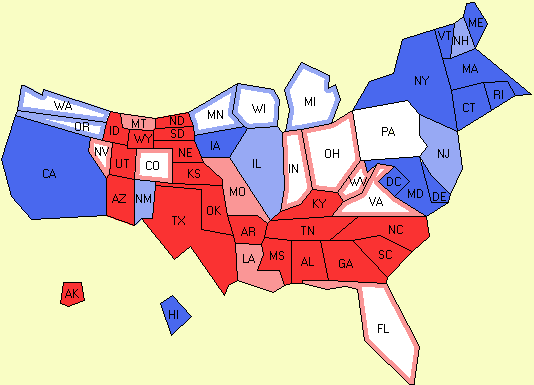 Electoral college map