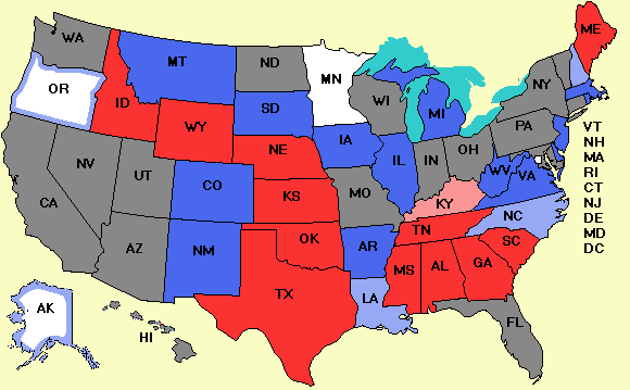 Senate map