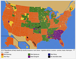 2012 GOP primary map
