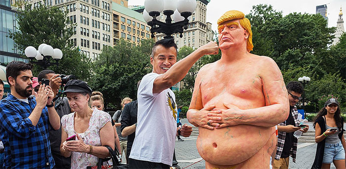 Naked Donald Trump