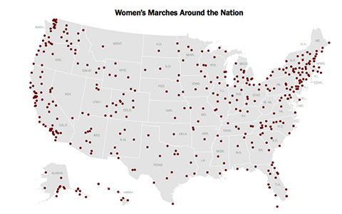 Map of marches