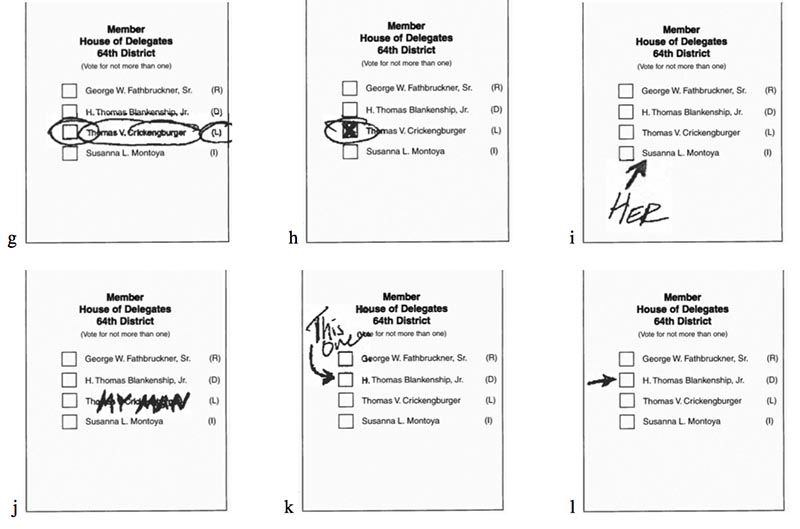 Valid ballots