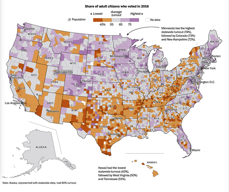 Map of nonvoters