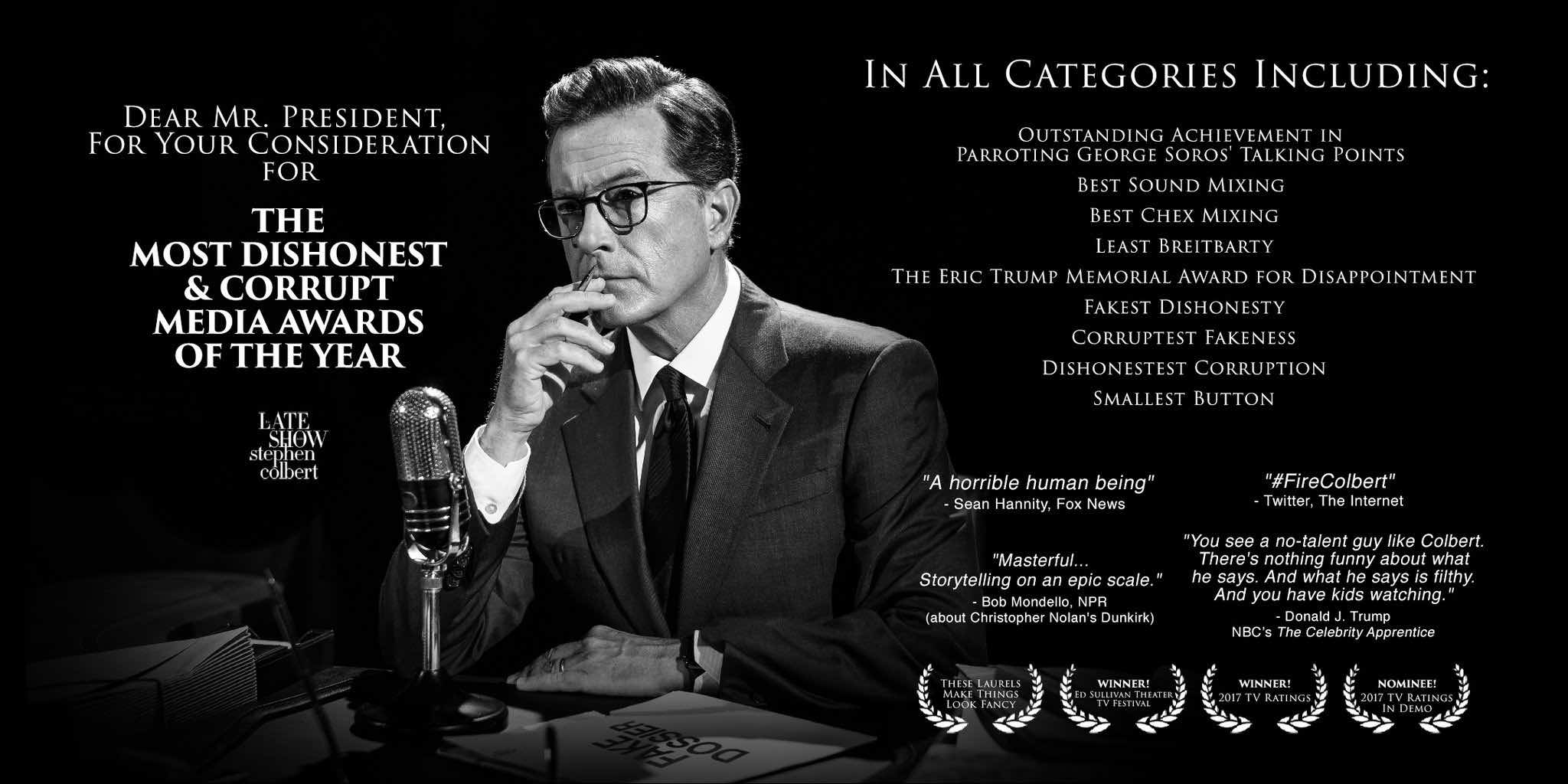 Colbert, for your consideration