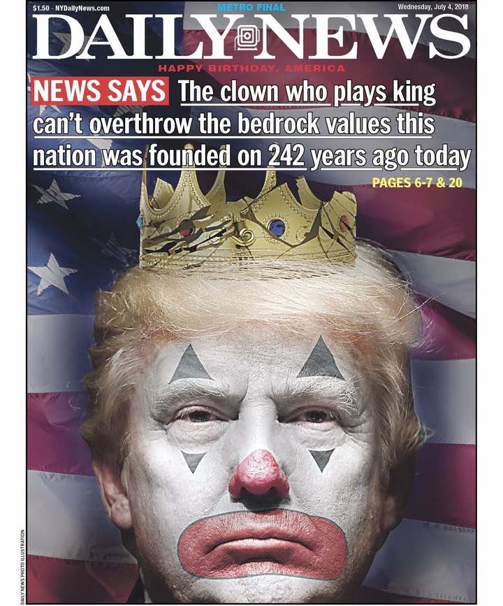 Trump as clown