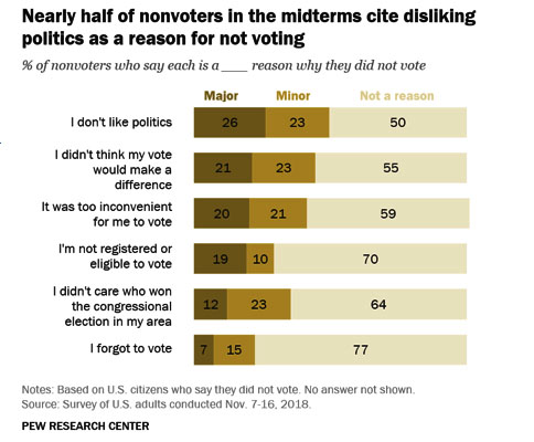 Why people didn't vote