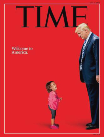 Trump with crying kid