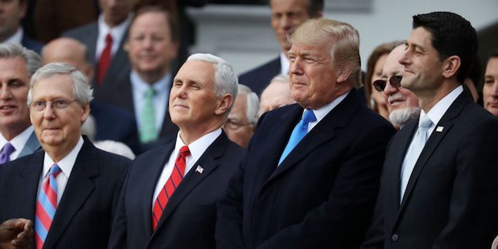 Trump, Pence, Ryan, and McConnell