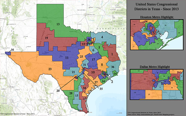 Texas CD map