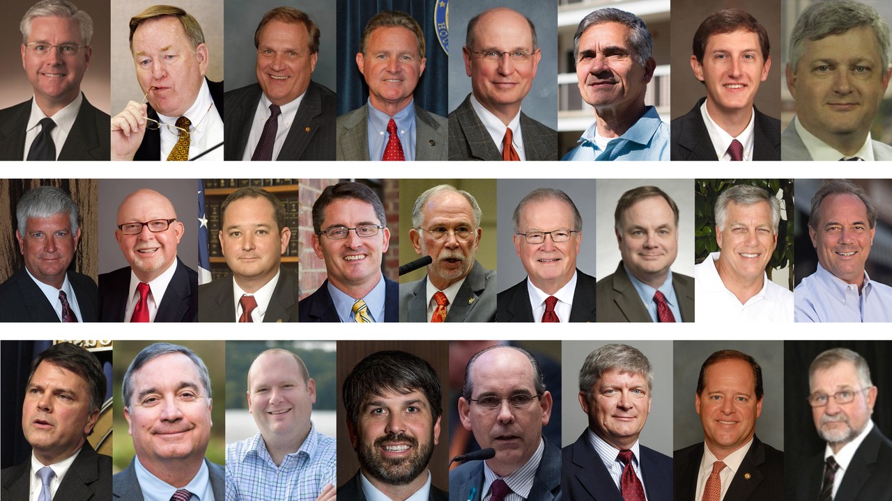Senators who voted for Alabama abortion bill, all male and white