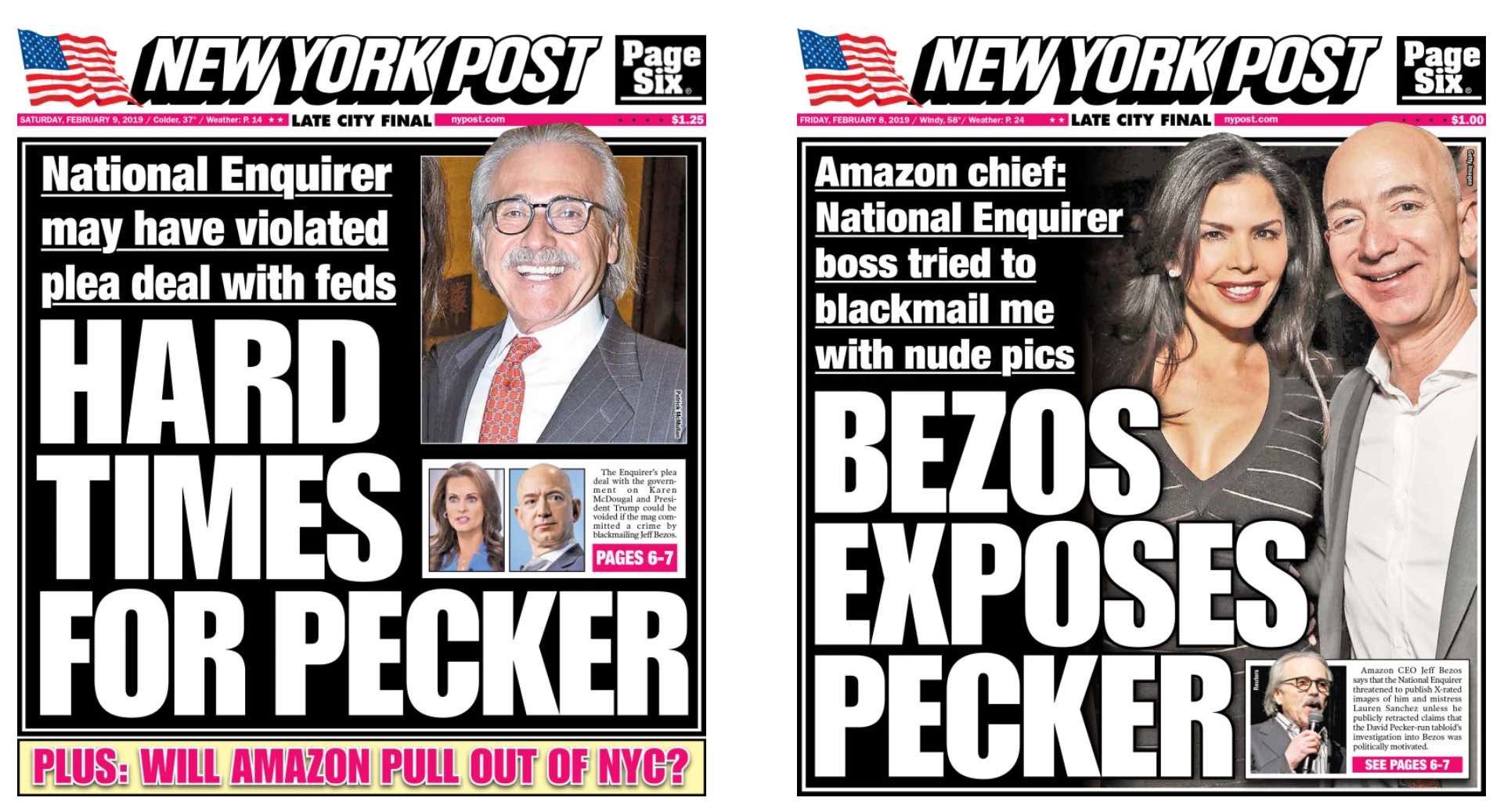 Bezos Exposes Pecker