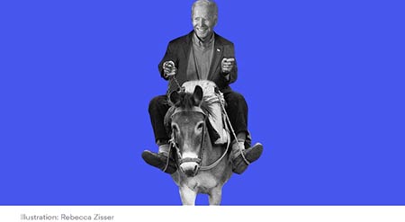 Biden on donkey