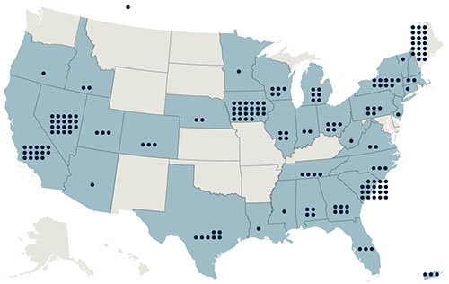 states candidates have visited