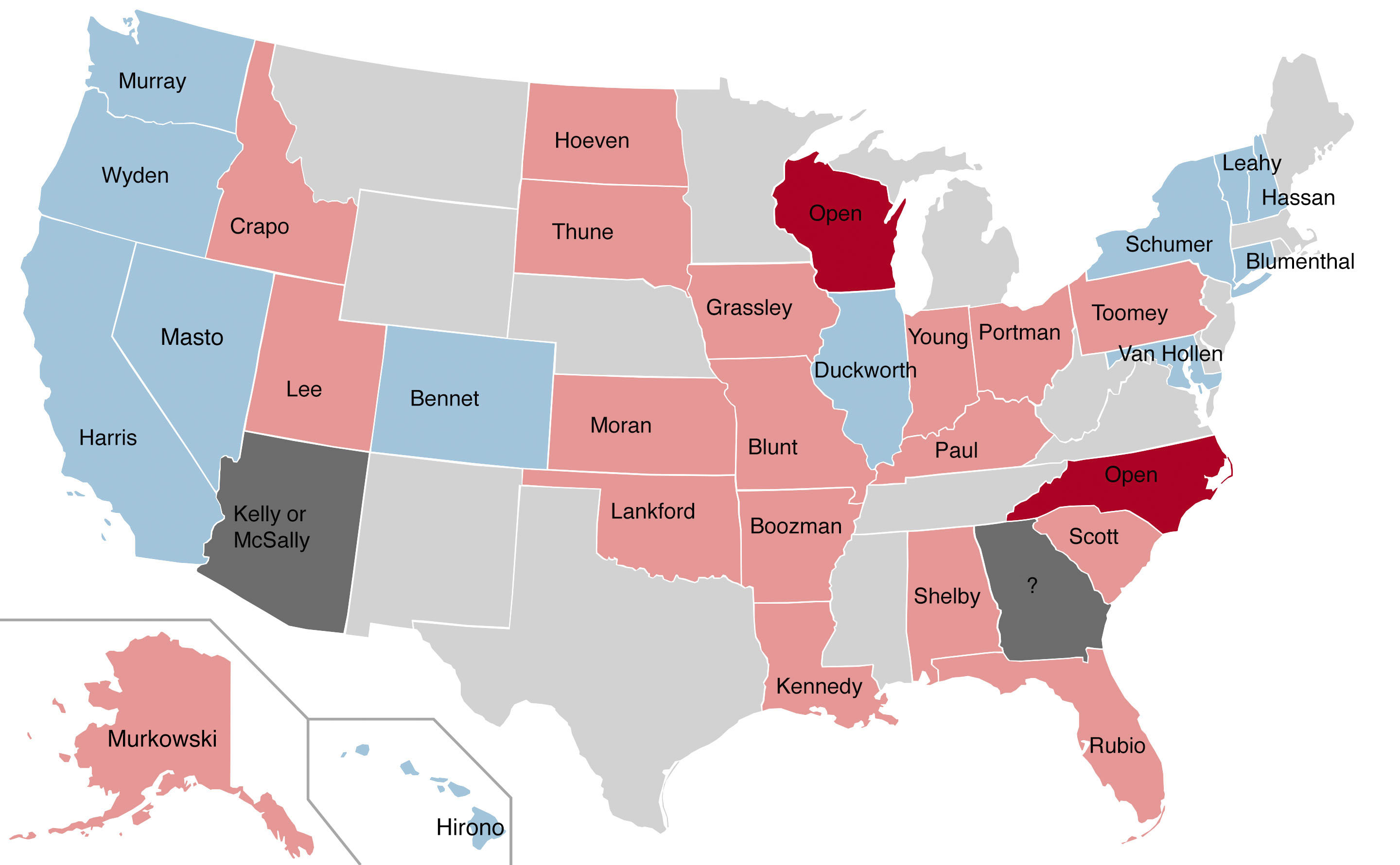 2022 Senate map