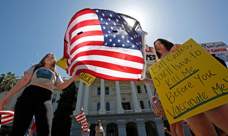 Anti-vaxxer protest