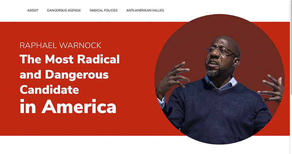 Kelly Loeffler's depiction of Raphael Warnock as a dangerous radical