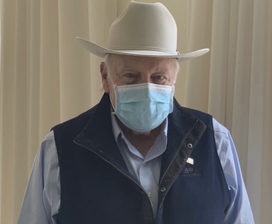 Dick Cheney in a mask