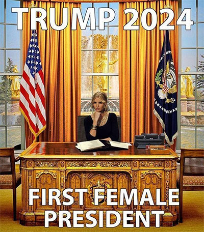 Ivanka Trump in the Oval Office