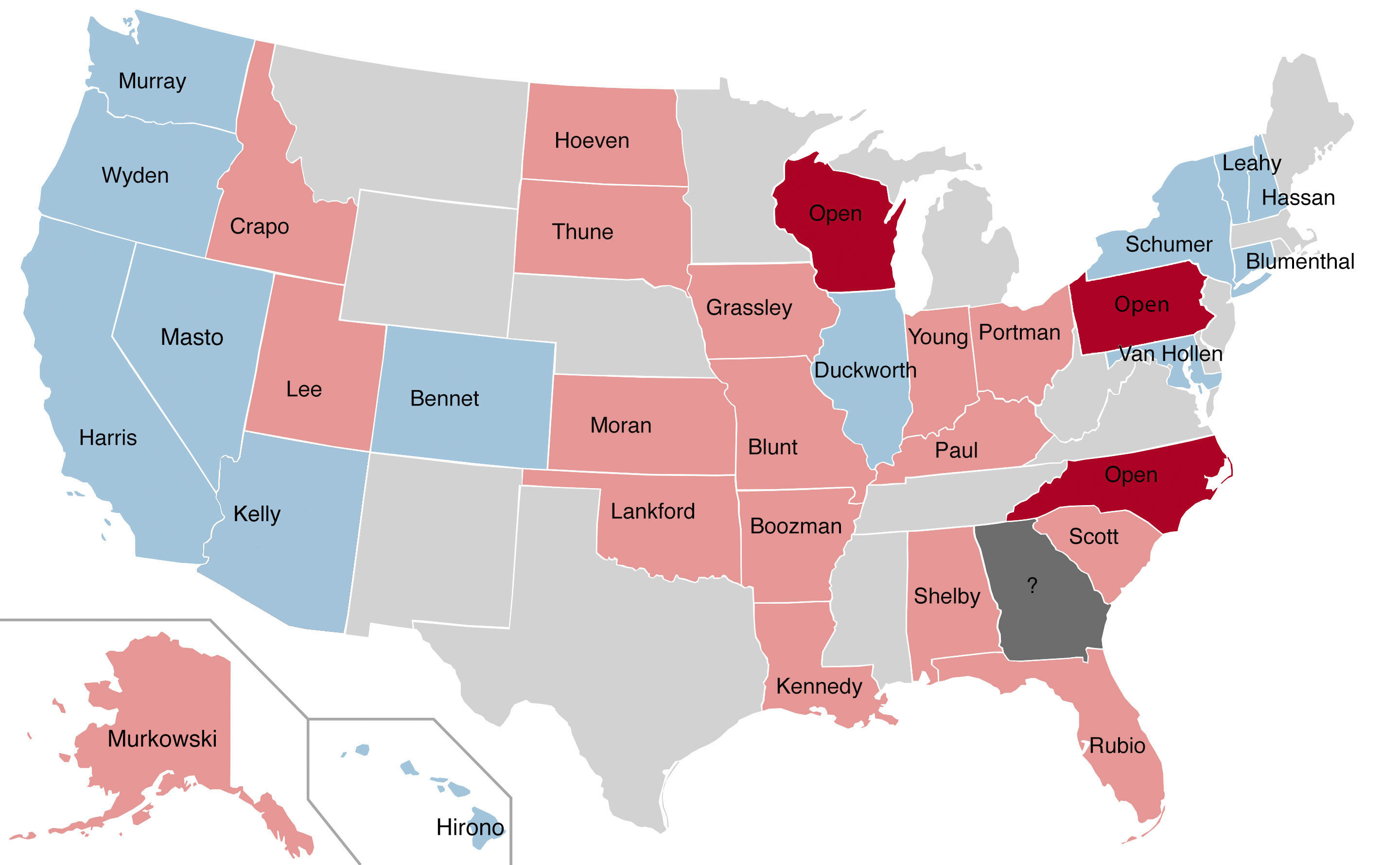 2022 Senate map