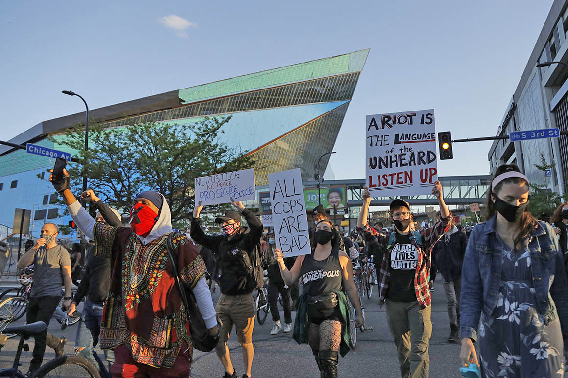 Protest march in Minnesota