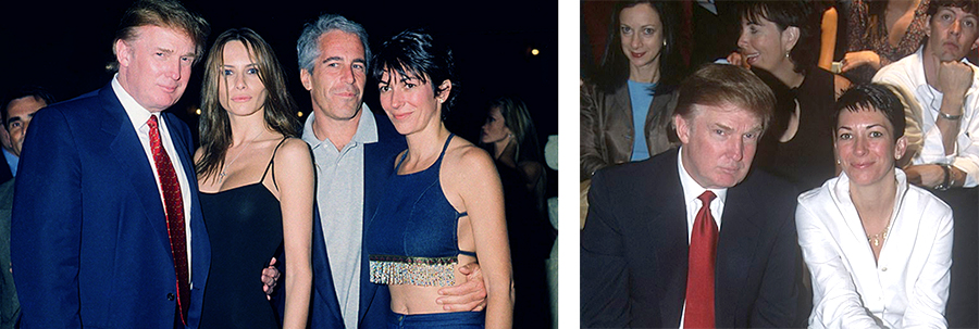 Trump + Ghislaine Maxwell