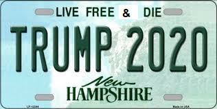 A New Hampshire license plate edited
such that the slogan 'Live Free or Die' has become 'Live Free and Die'