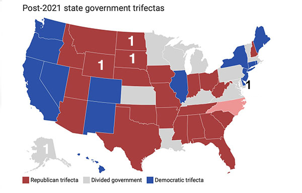 Map of the trifectas