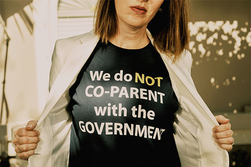 We do not co-parent with the government t-shirt