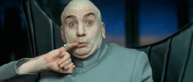 A picture of Dr. Evil from the Austin 
Powers movies