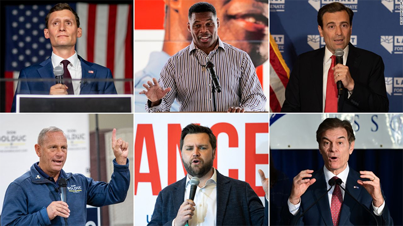 Six Republican Senate candidates