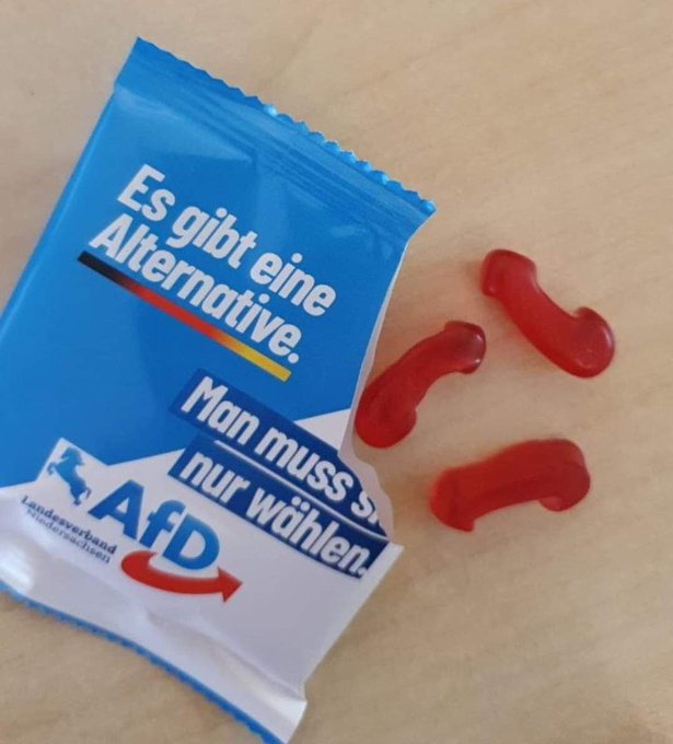 The gummies clearly resemble penises with testicles