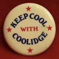 Button that says 'Keep Cool with Coolidge'
