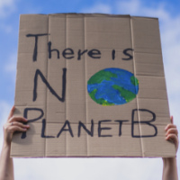 Sign that says 'There Is No Planet B'
