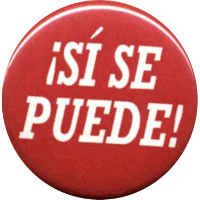 A pin says 'Si, se puede'