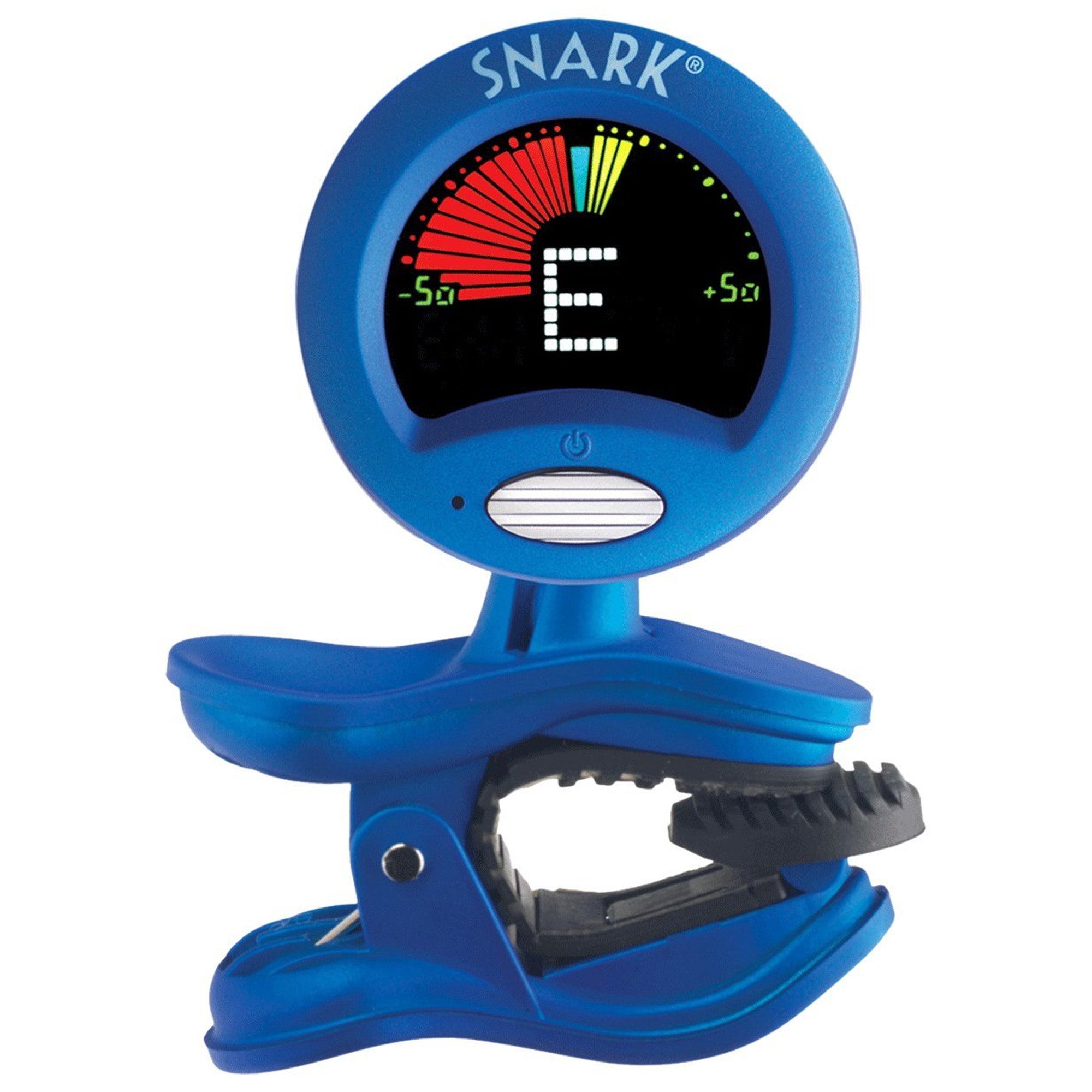 It's a blue clip with a circlular
gauge on top that says 'Snark!' and produces measurements ranging from -50 to 50. The unit of measurement is not specified.