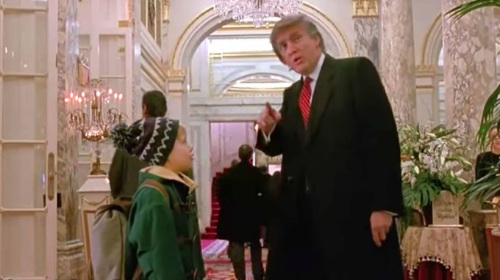 Trump in his one brief scene in the movie 'Home Alone 2'